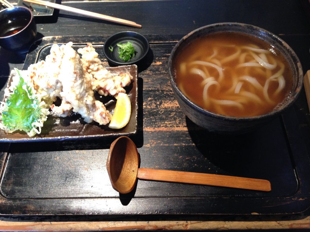 山元麺蔵のうどんと鶏ささみ天